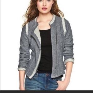 Gap French terry moto jacket